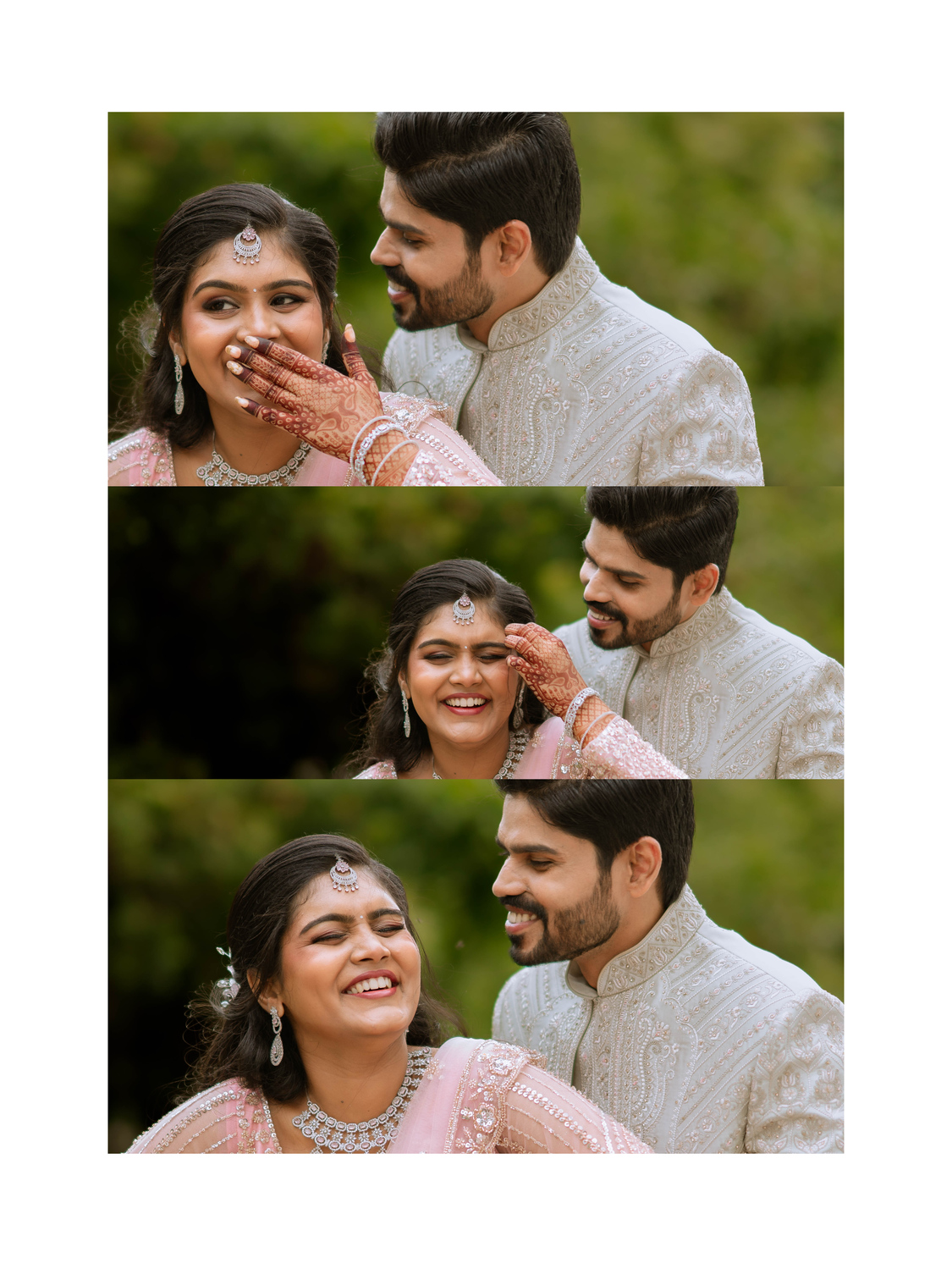 Dreamy Chennai shore waves outdoor couple portrait of Mohan and Narmadha by AK Photography