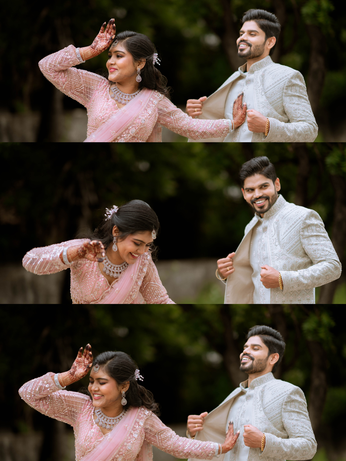 Joyful family celebration and reception dance vibes for Mohan and Narmadha