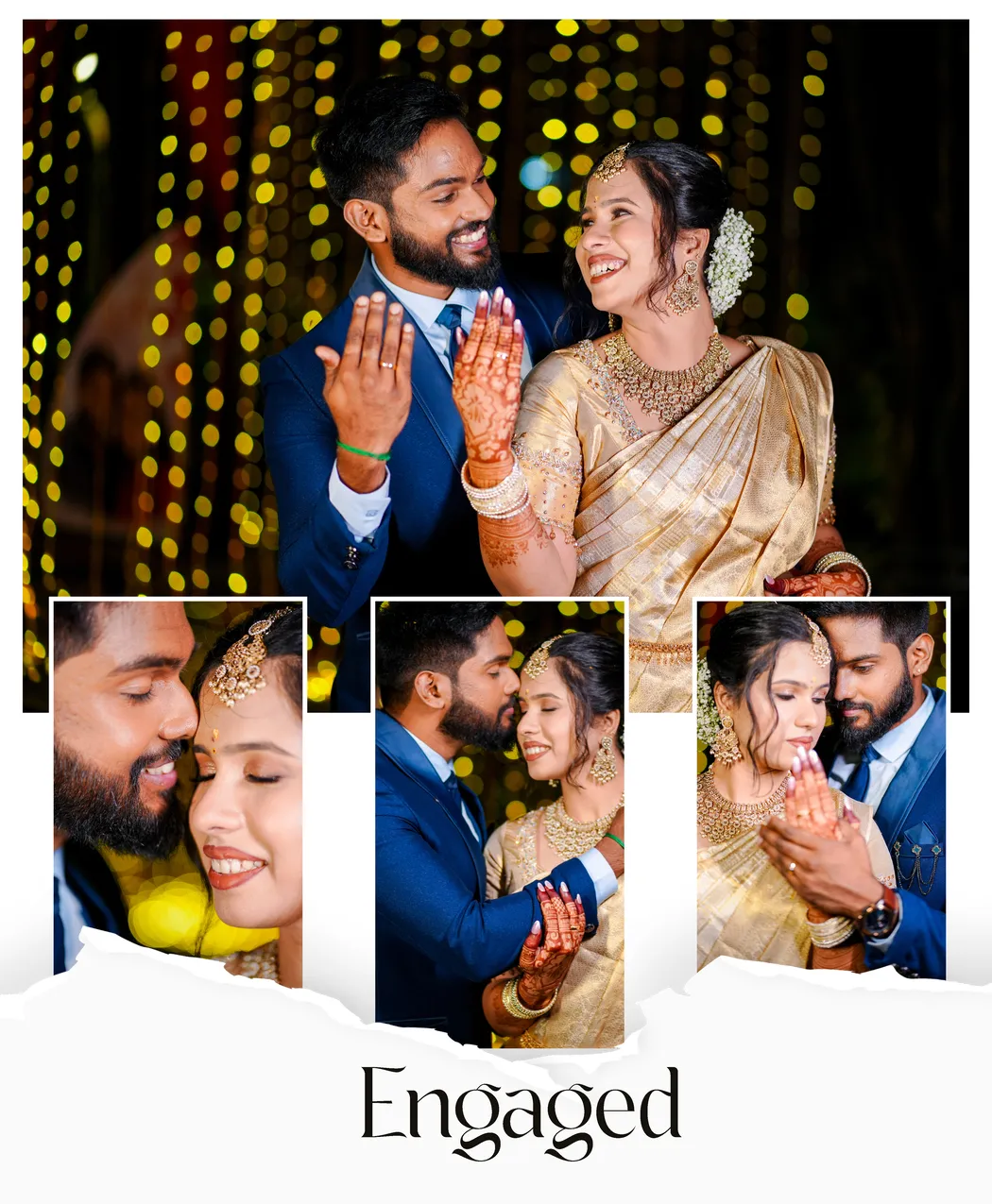 Engagement Photoshoot at Urban Greens: Malavika & Vishnu